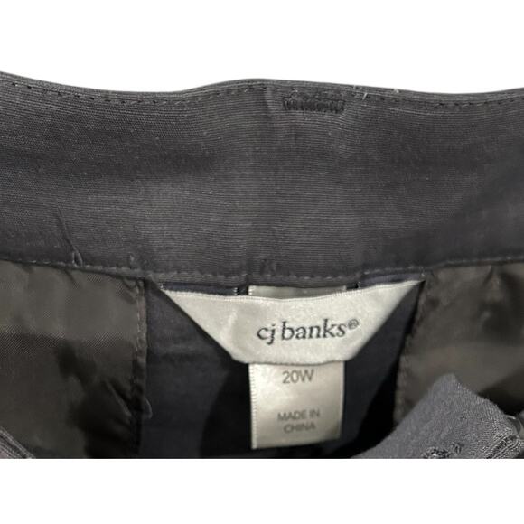 NEW CJ Banks Gray Relaxed Fit High Rise Trouser The Perfect Pant Size 20W Avg - Picture 2 of 7